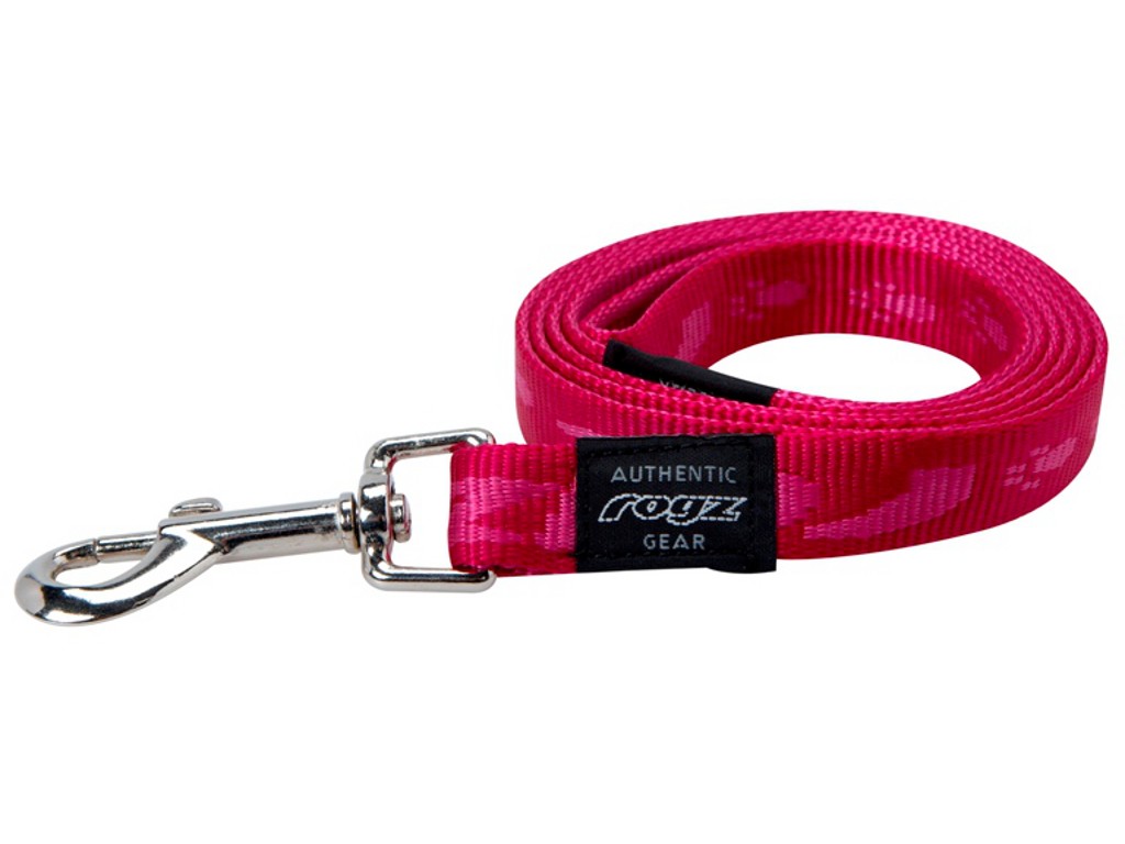 ROGZ Alpinist Classic Hundeleine - Pink L (HL25-K) 20 mm breit / 1,4 m lang