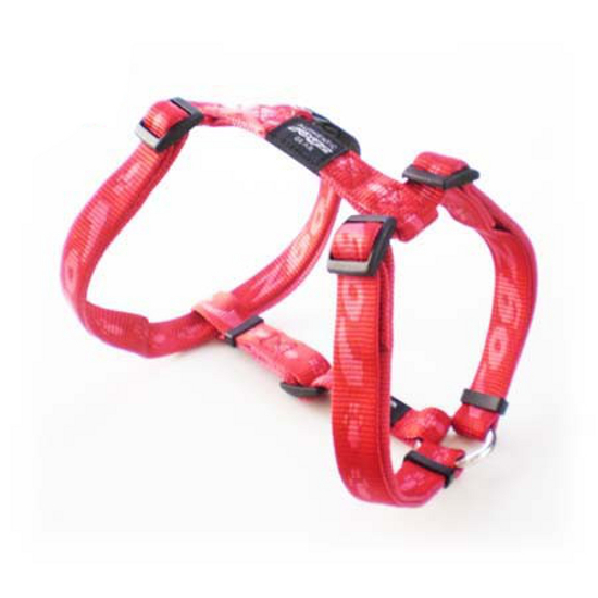 ROGZ Alpinist Hundegeschirr - Rot L (SJ25-C) 20 mm breit / 45-75 cm verstellbar