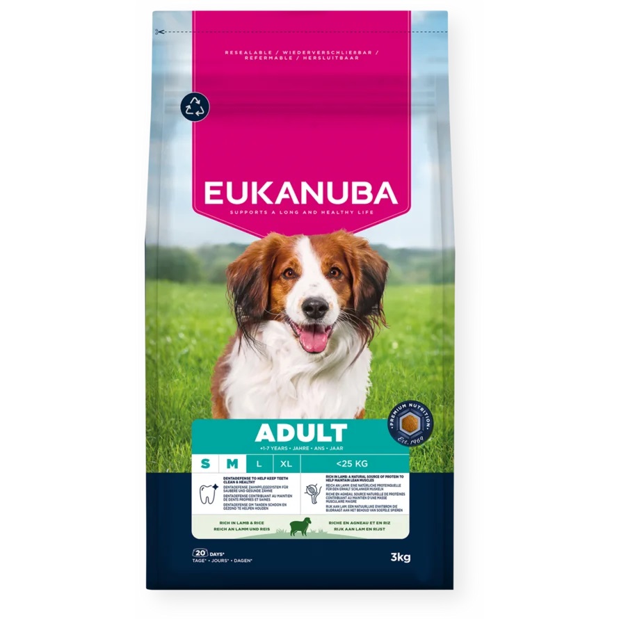 Eukanuba Life Care Adult Small & Medium Breed Lamb & Rice 3 kg