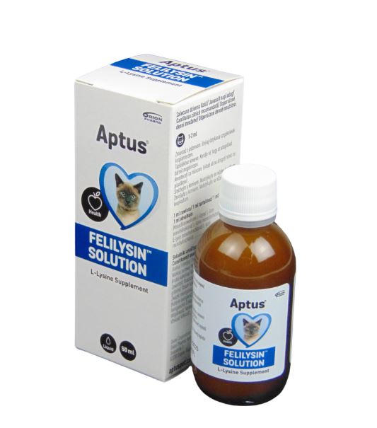 Aptus Felilysin Solution - L-lyzínový doplnok stravy pre mačky 50 ml