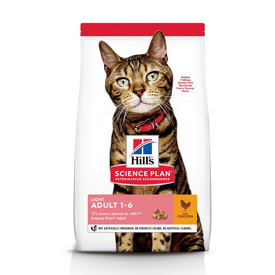 Hill's Science Plan Adult Light suha mačja hrana 10 kg