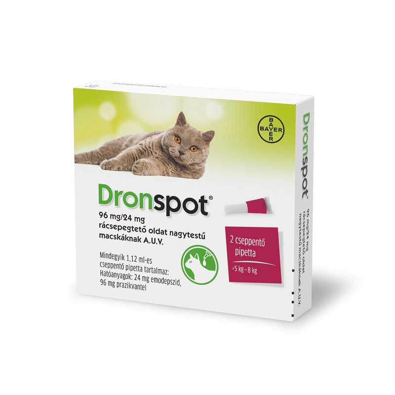 Dronspot spot on pre mačky veľkého vzrastu (5-8 kg) A.U.V. 2 x 1,12 ml