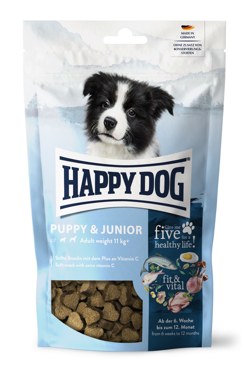 Happy Dog Soft Snack Fit & Vital Puppy & Junior - Perad, Losos i Riža 100 g