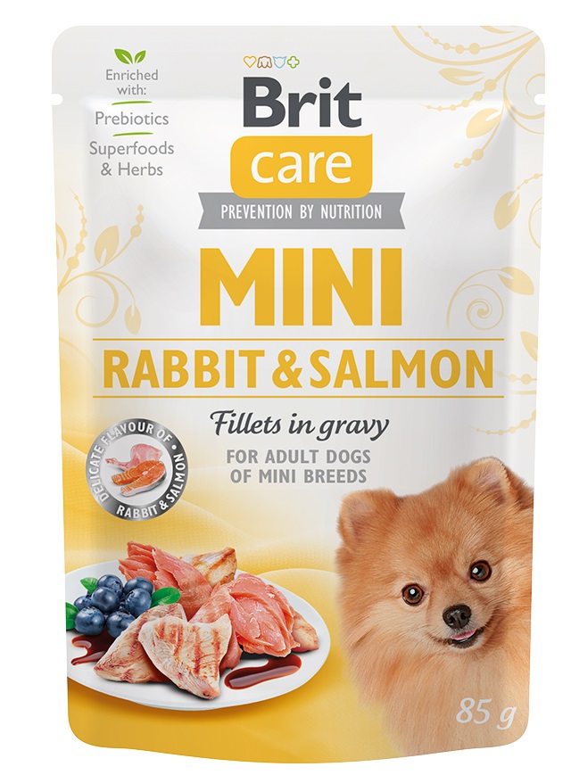 Brit Care Mini Fillets in Gravy - Rabbit & Salmon 85 g