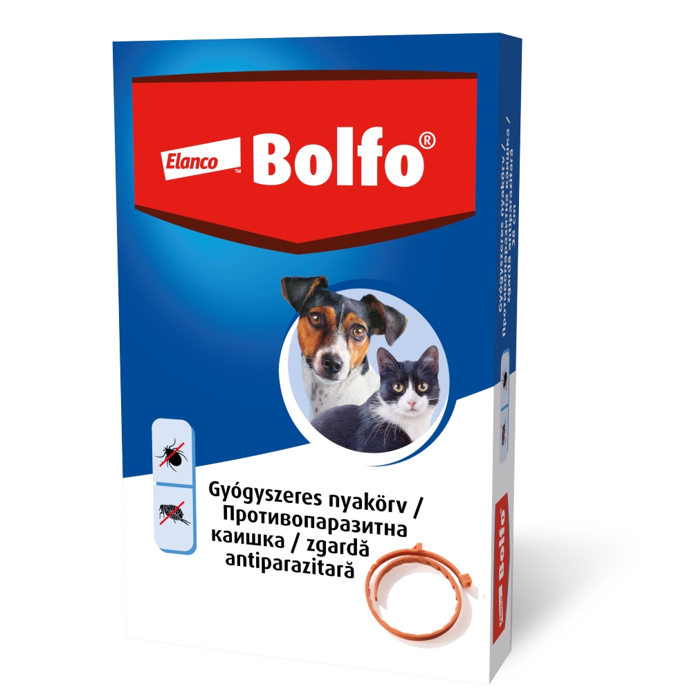 Bolfo Zgardă împotriva puricilor și căpușelor 38 cm - pentru câini și pisici