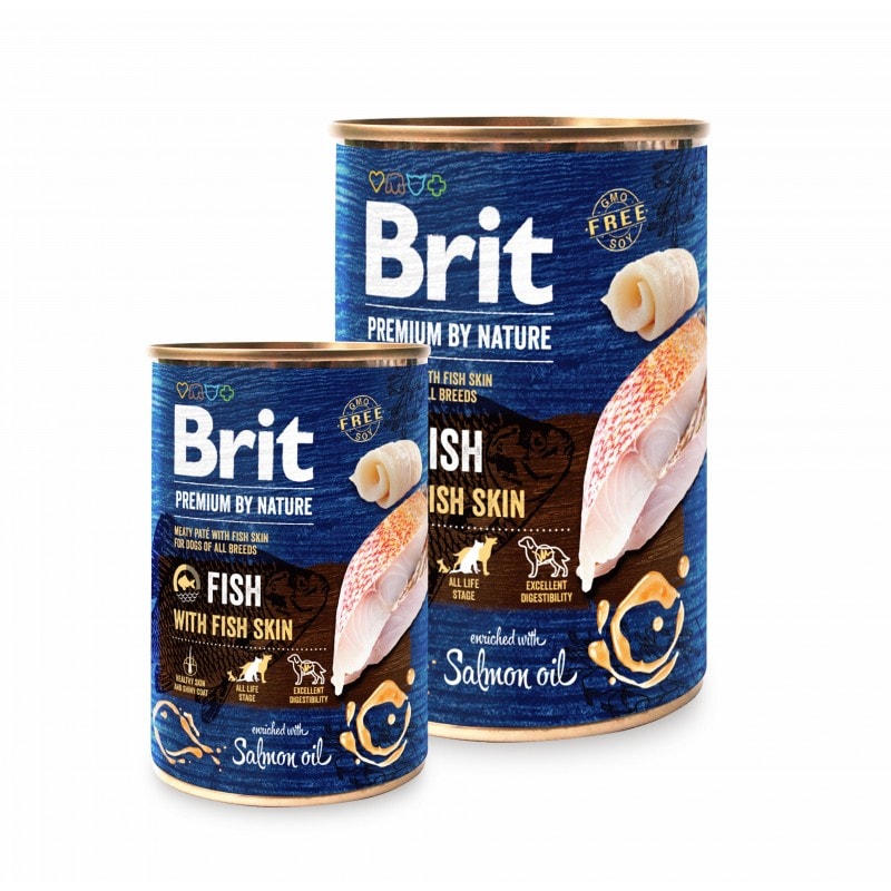 Brit Premium by Nature Adult Fish with Fish Skin 24 x 800 g