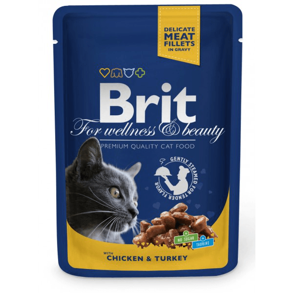 Brit Premium Cat Chicken & Turkey kapsičky 100 g