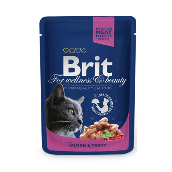 Brit Premium Cat Salmon & Trout kapsičky 100 g