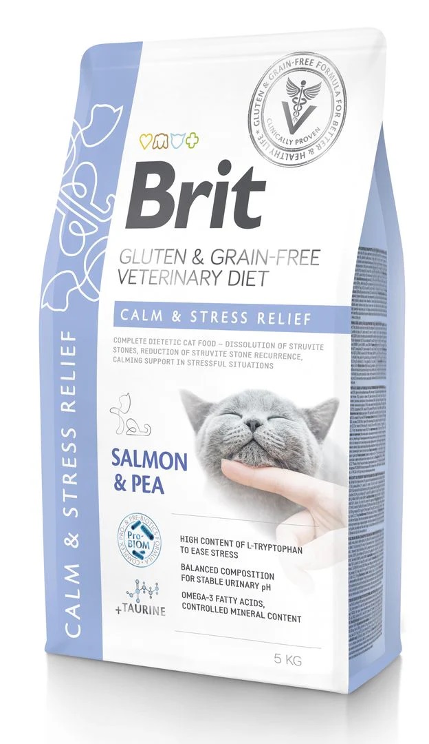 Brit Veterinary Diet Calm & Stress Relief suché krmivo pro kočky 2 kg