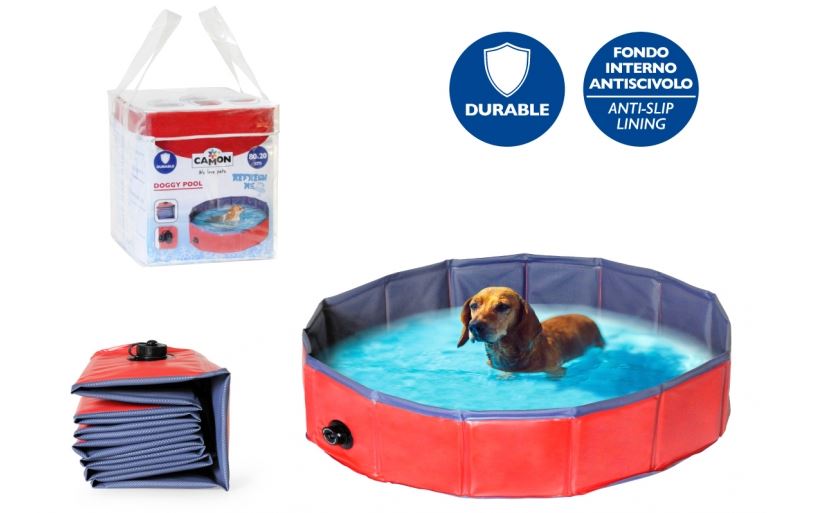 CAMON Swimming Pool für Hunde C794/B - Höhe 30 cm, Durchmesser 120 cm