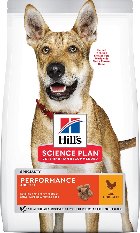 Hill's Science Plan Adult Performance suha pasja hrana 14 kg
