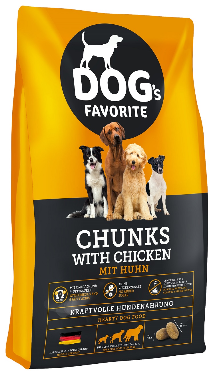 Dog’s Favorite Chunks with Chicken 15 kg