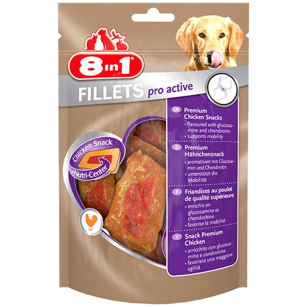 8 in 1 Fillets Pro Active -  Przekąska 80 g