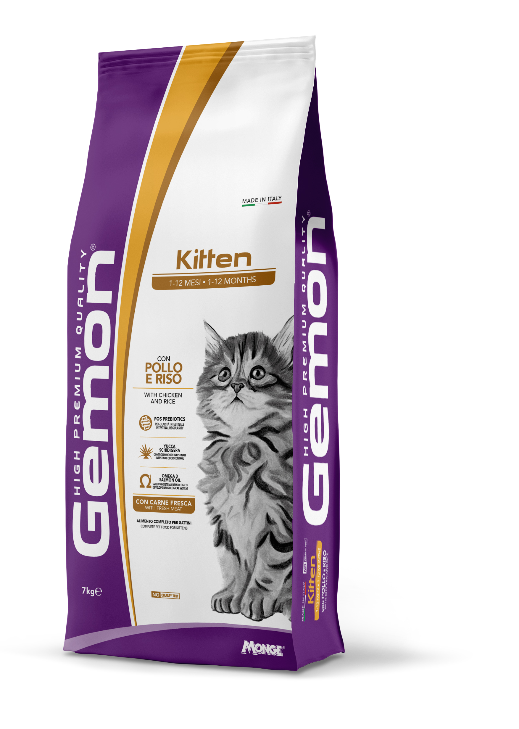 Gemon Kitten - cu pui și orez 7 kg