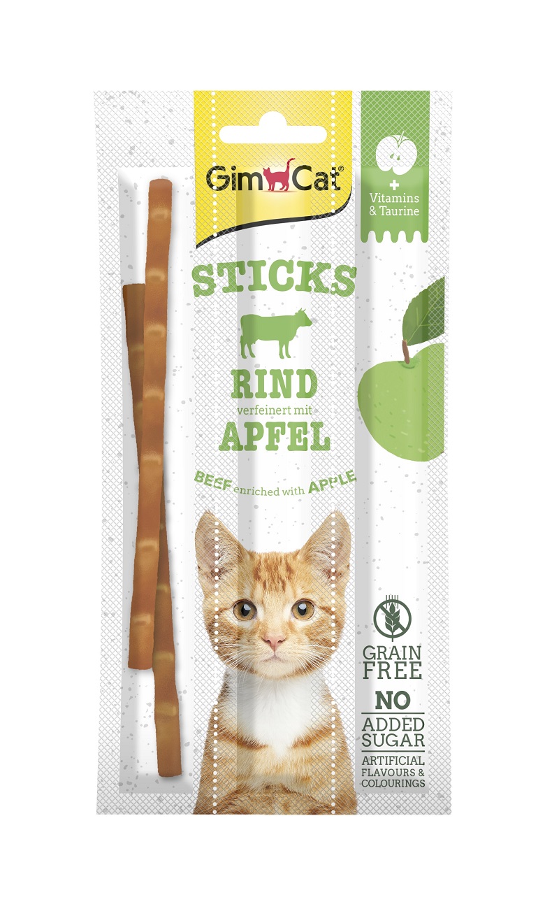 GimCat Sticks Rind und Apfel 3 Stk