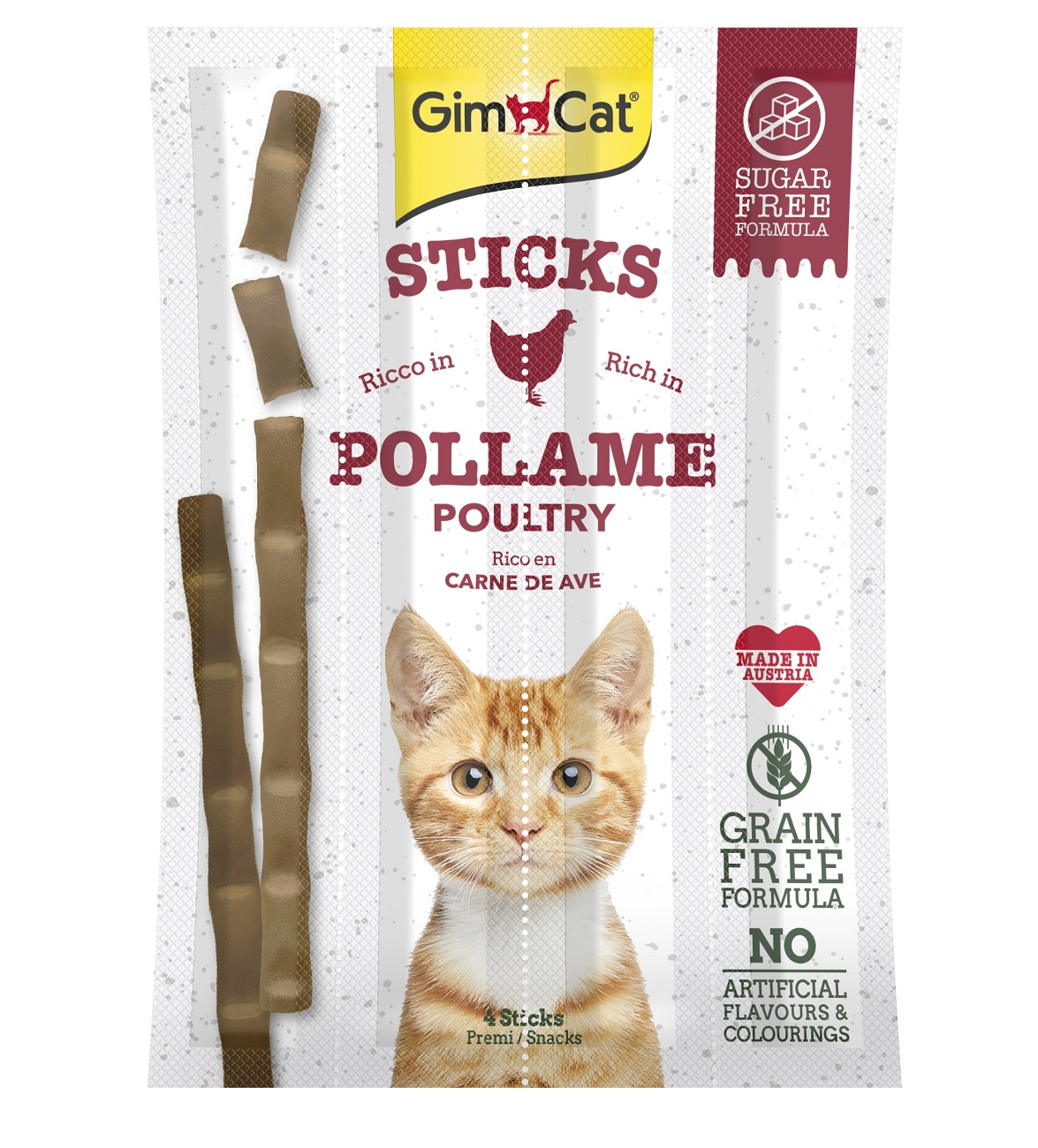 GimCat Sticks, pasare 4 buc.