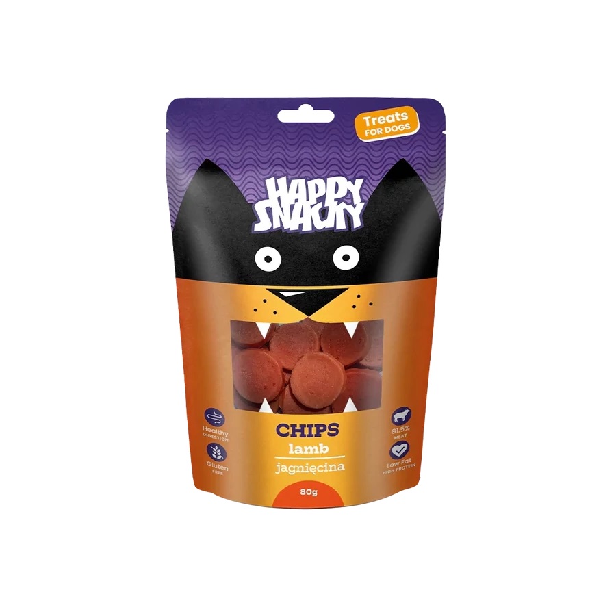 Happy Snacky Chips Hundesnacks - Lamm 80 g