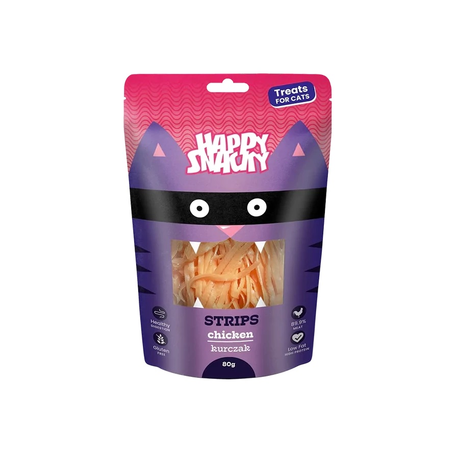 Happy Snacky Strips Katzensnacks - Huhn 80 g