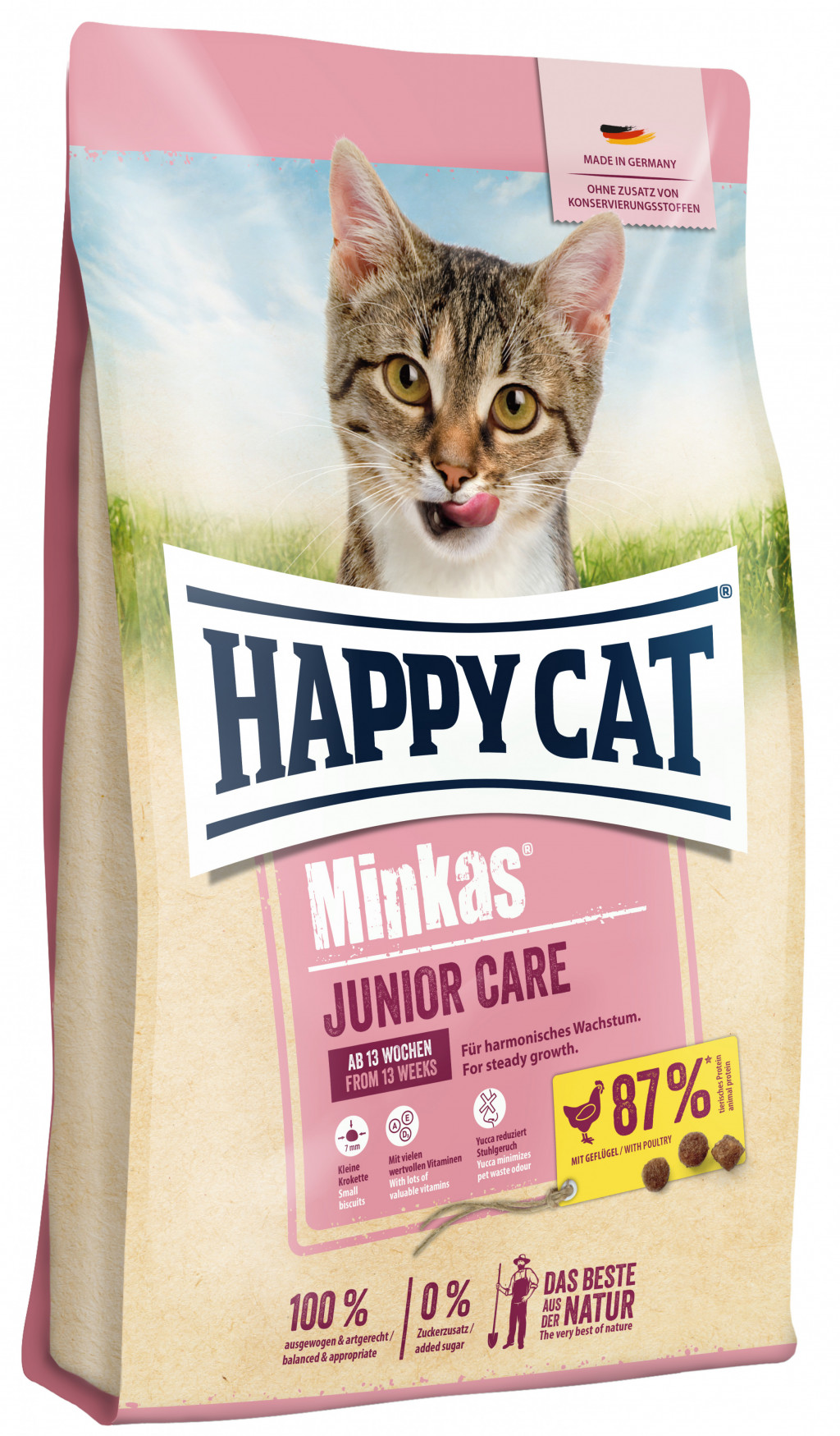 Happy Cat Minkas Junior Care - baromfi 10 kg