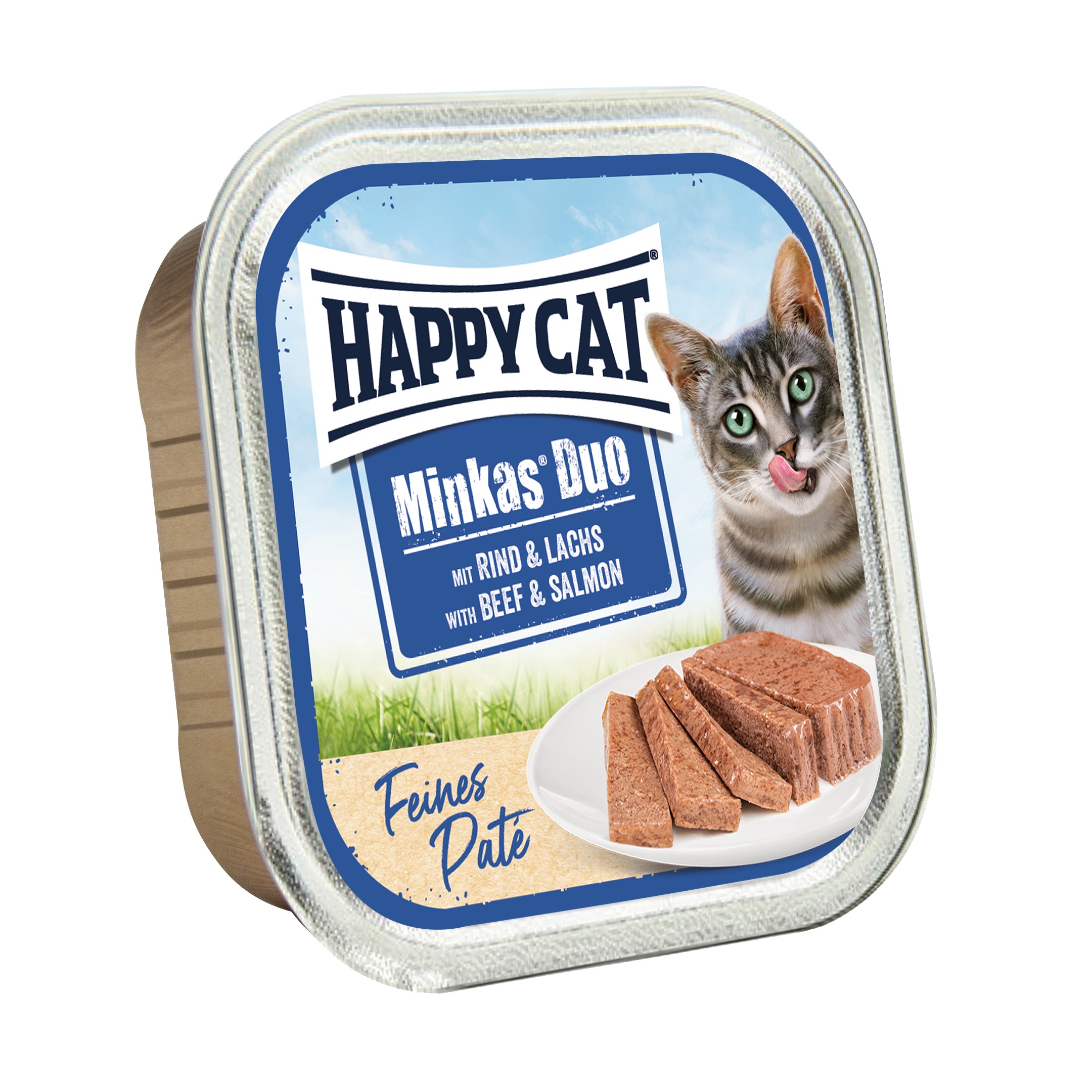 Happy Cat Minkas Duo - Hovězí maso a divoký losos 100 g