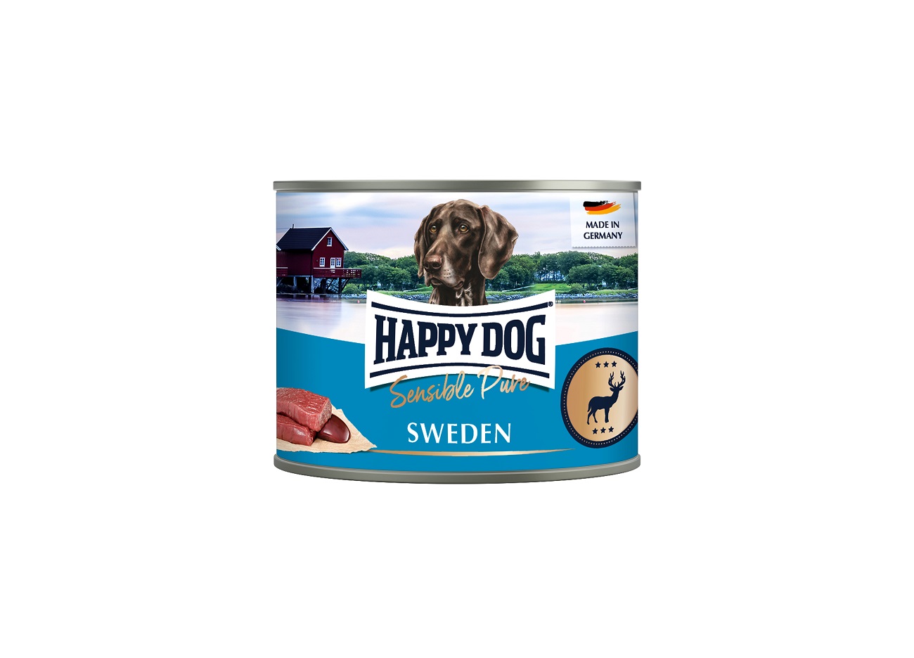 Happy Dog Sensible Pure Sweden - konzerva z divjačino 200 gr