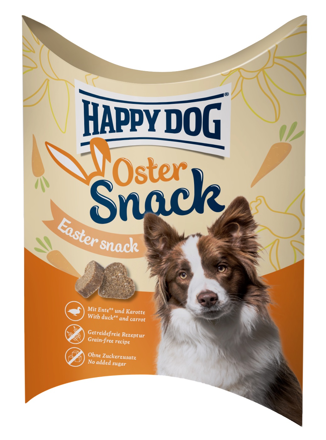 Happy Dog Oster Snack Wielkanocny przysmak dla psów - kaczka 100 g