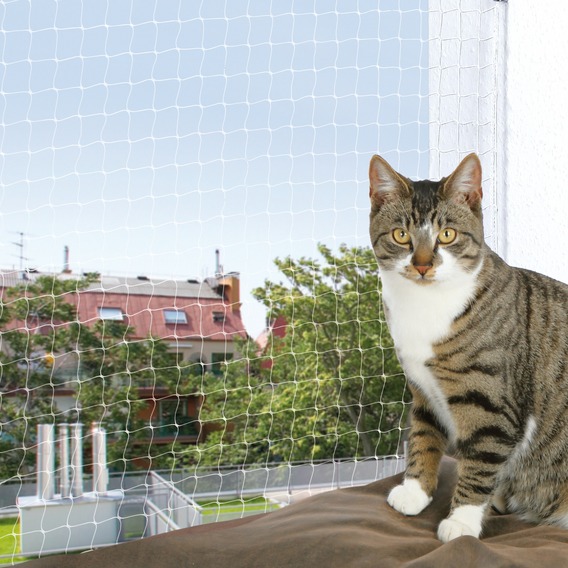 Trixie síťka na okno pro kočky 2 x 1,5 m průsvitná (TRX44303)