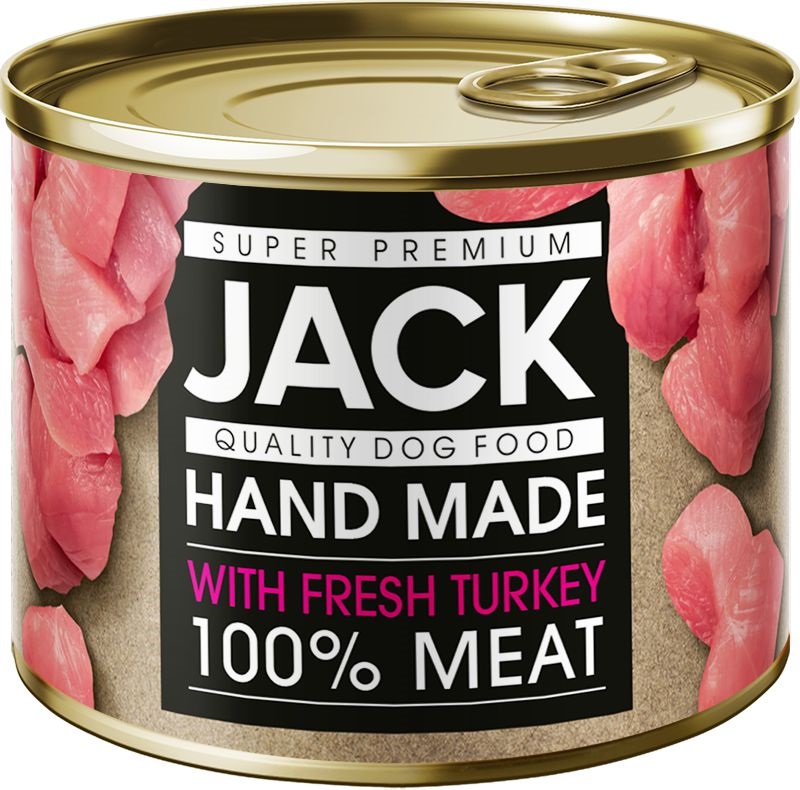 Jack Super Premium psí konzerva - krůtí 200 g