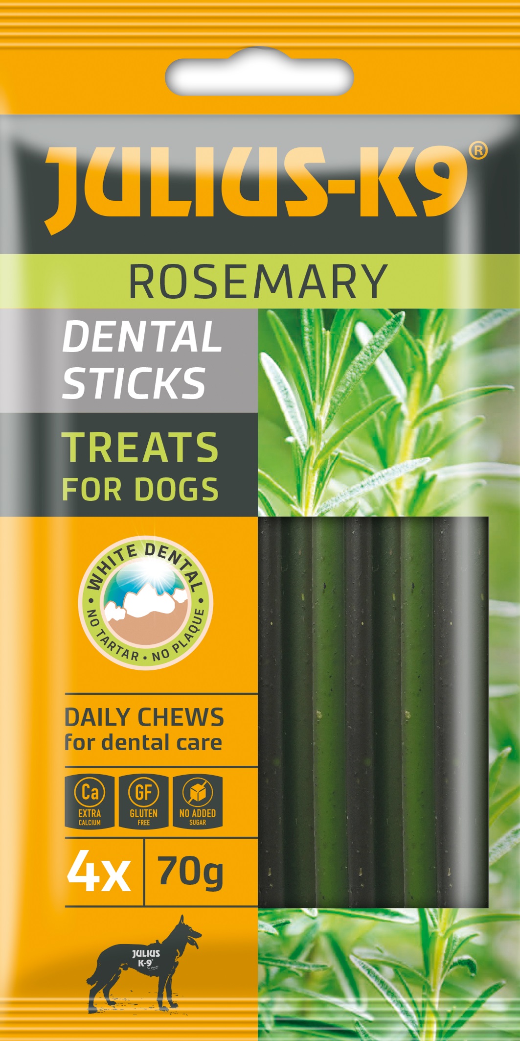 Julius K-9 Dental Sticks s rozmarýnem 70 g