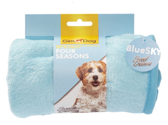 GimDog Four Seasons Sweet Dreams Hundedecke 60 x 40 cm BLUE SKY Blau 60 x 40 cm