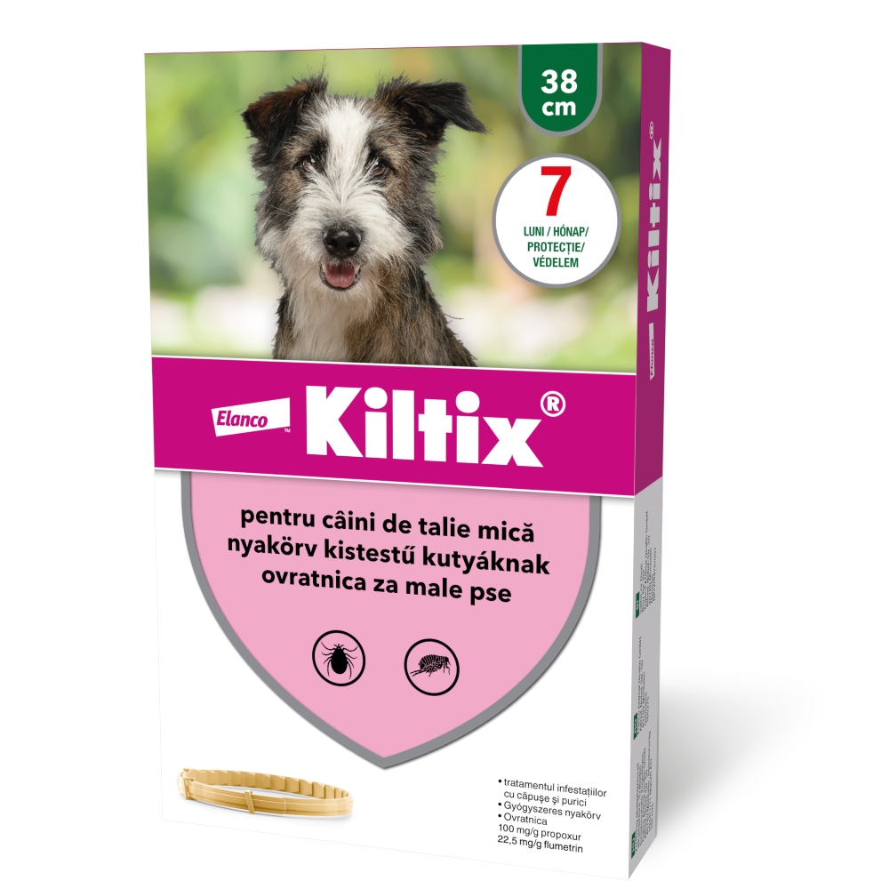 Kiltix ovratnica proti klopom-in bolham S (38 cm)