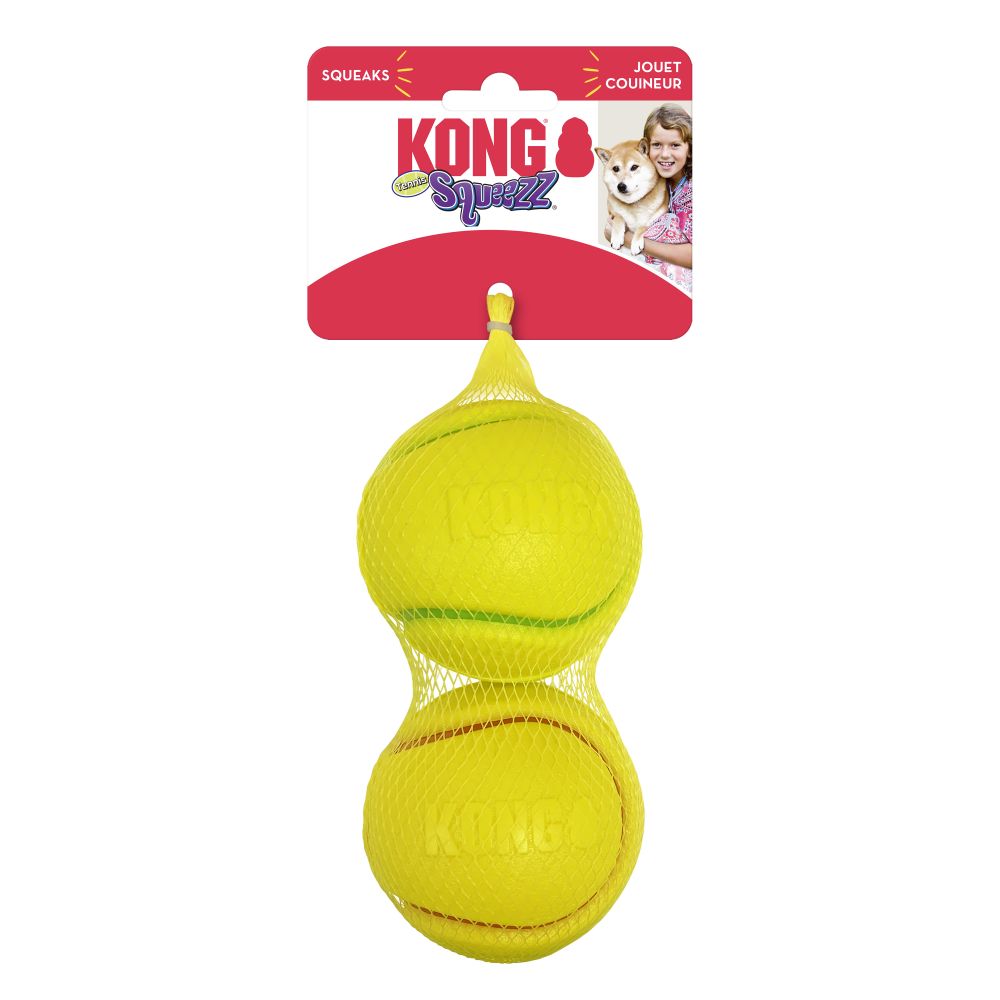KONG Squeezz Tennis Ball M - 2 ks (PCT2E)