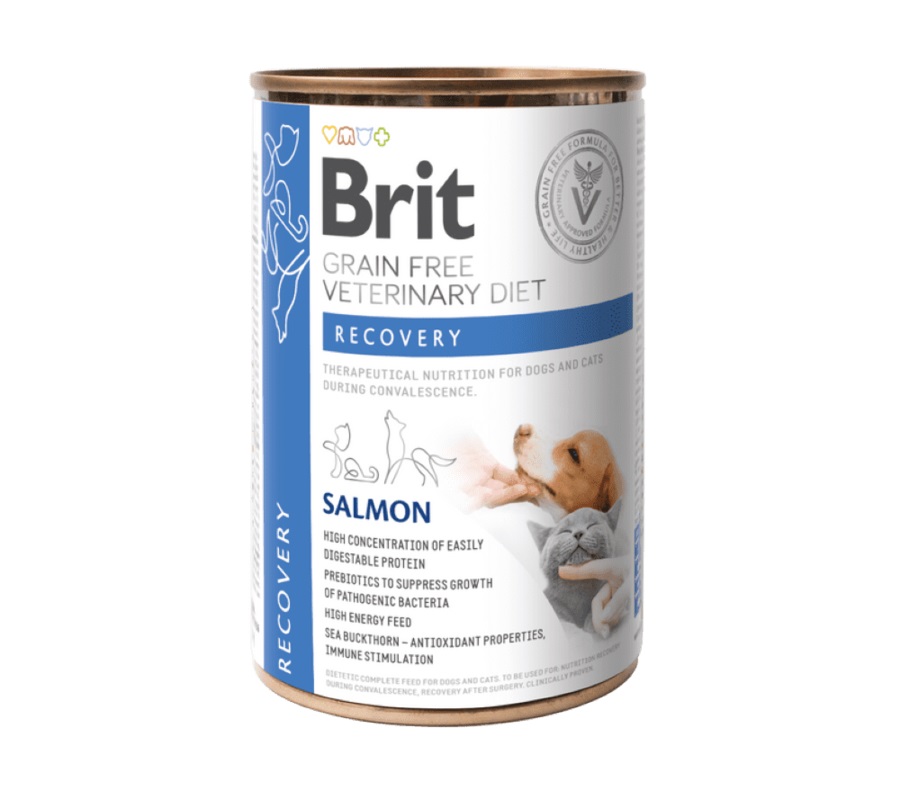 Brit Veterinary Diet Recovery konzerva pro psy a kočky 400 g