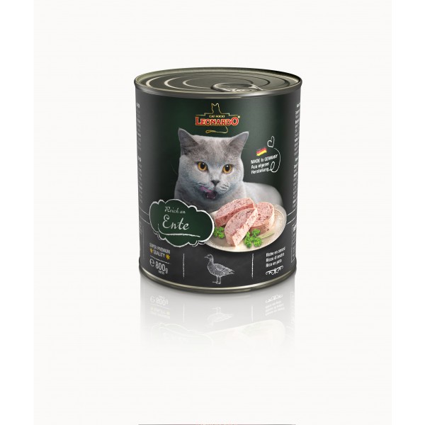 LEONARDO® Quality Selection Reich an Ente Katzenfutter 800 g