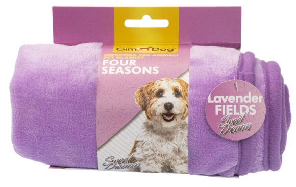 GimDog Four Seasons Sweet Dreams Hundedecke 60 x 40 cm LAVENDER FIELDS Lila 60 x 40 cm