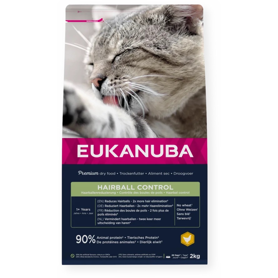 Eukanuba Life Care Adult Hairball Control granule pro kočky 10 kg