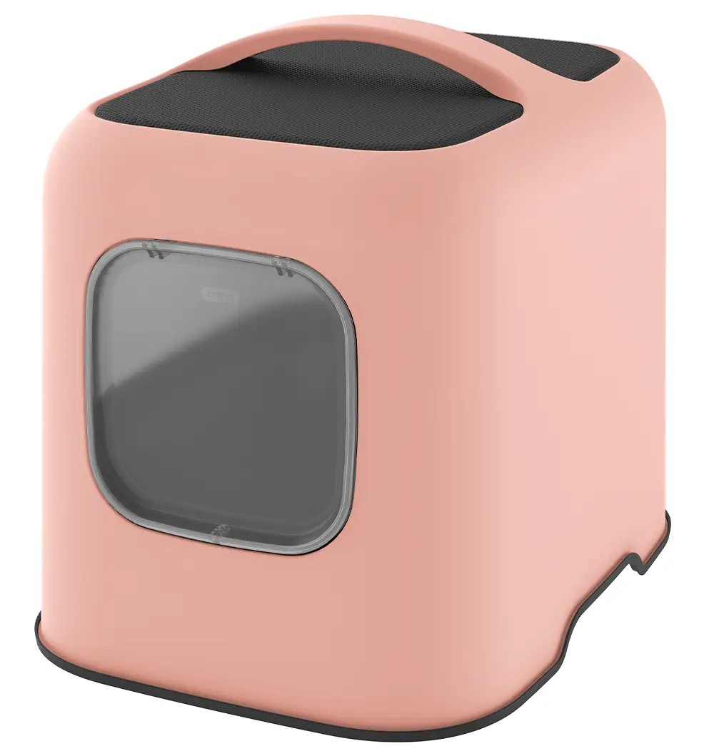 GimCat Smart Olimpia Katzentoilette mit Abdeckung – in mehreren Farben Pink