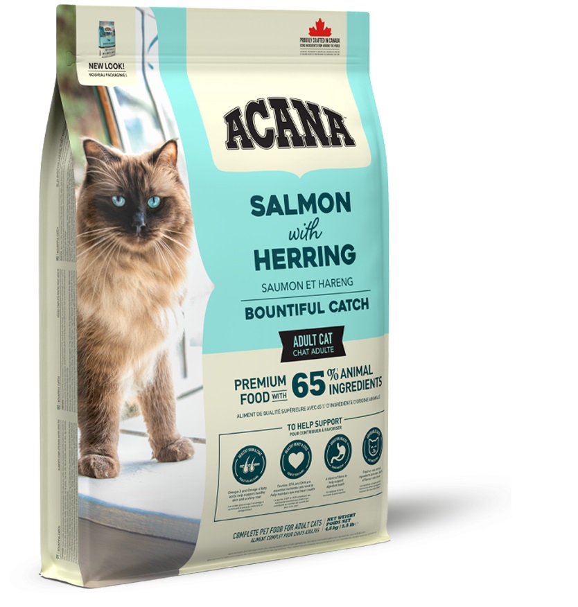 ACANA Bountiful Catch Salmon with Herring Trockenfutter für Katzen 4,5 kg