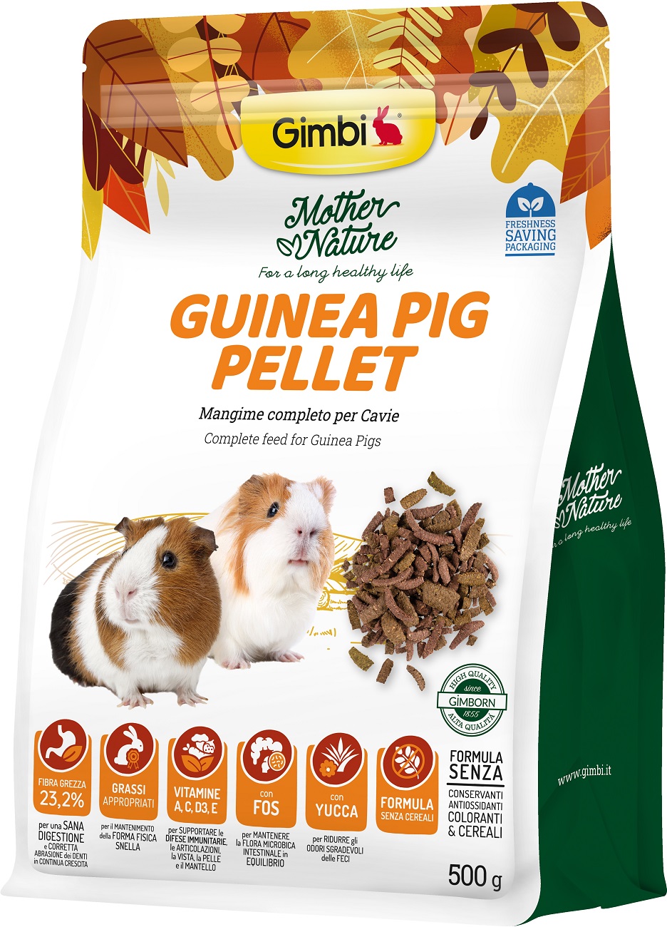 Gimbi Mother Nature Guinea Pig Pellet- krmivo pre morčatá 500 g