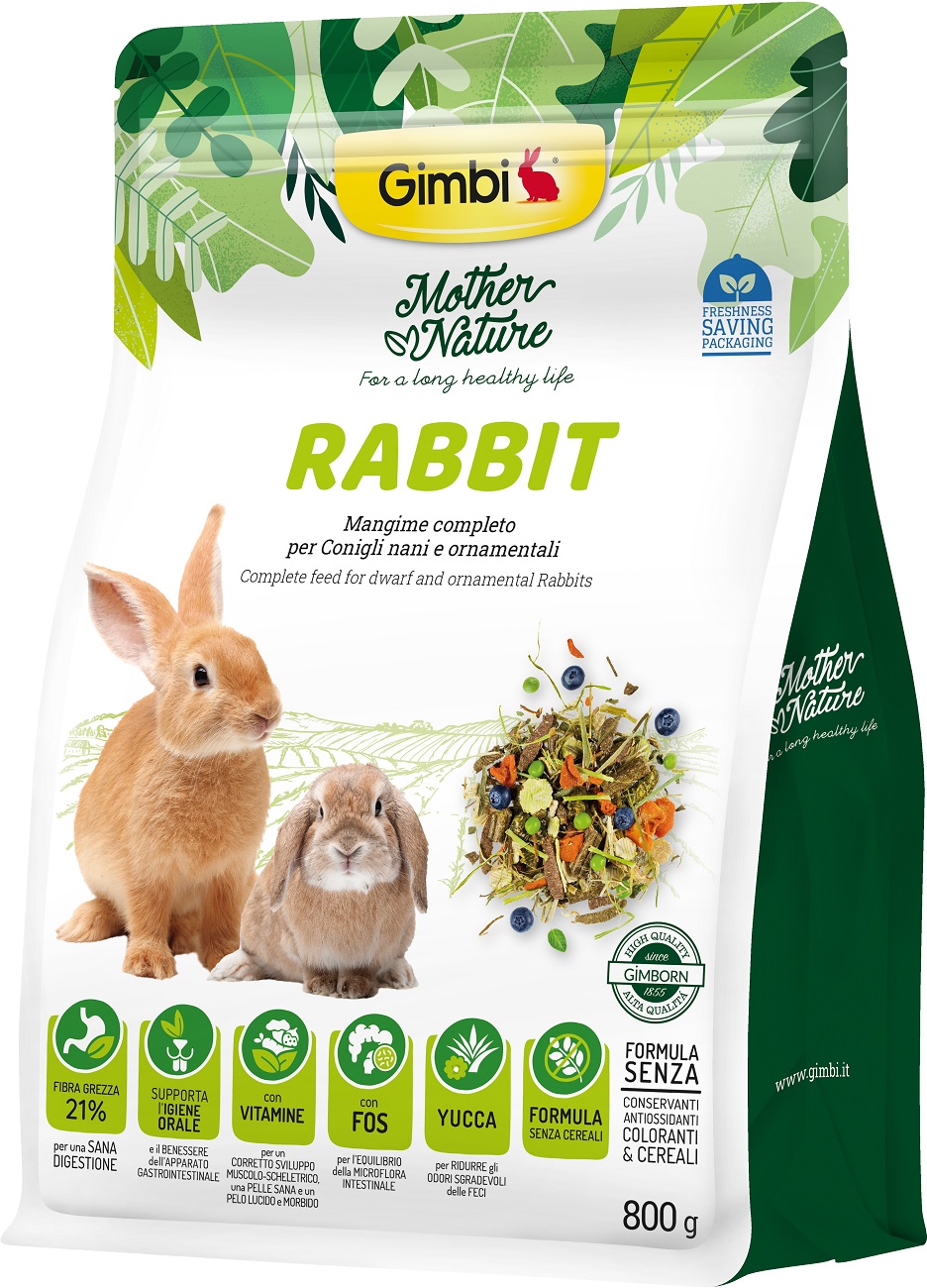 Gimbi Mother Nature Rabbit- krmivo pro králíky 800 g