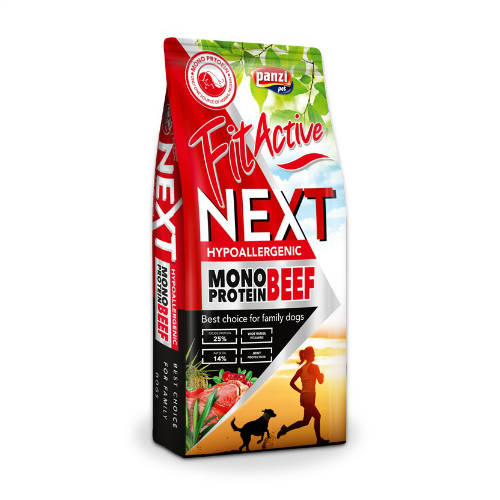 FitActive Next Hypoallergenic Monoprotein - hovězí s brusinkami 15 kg