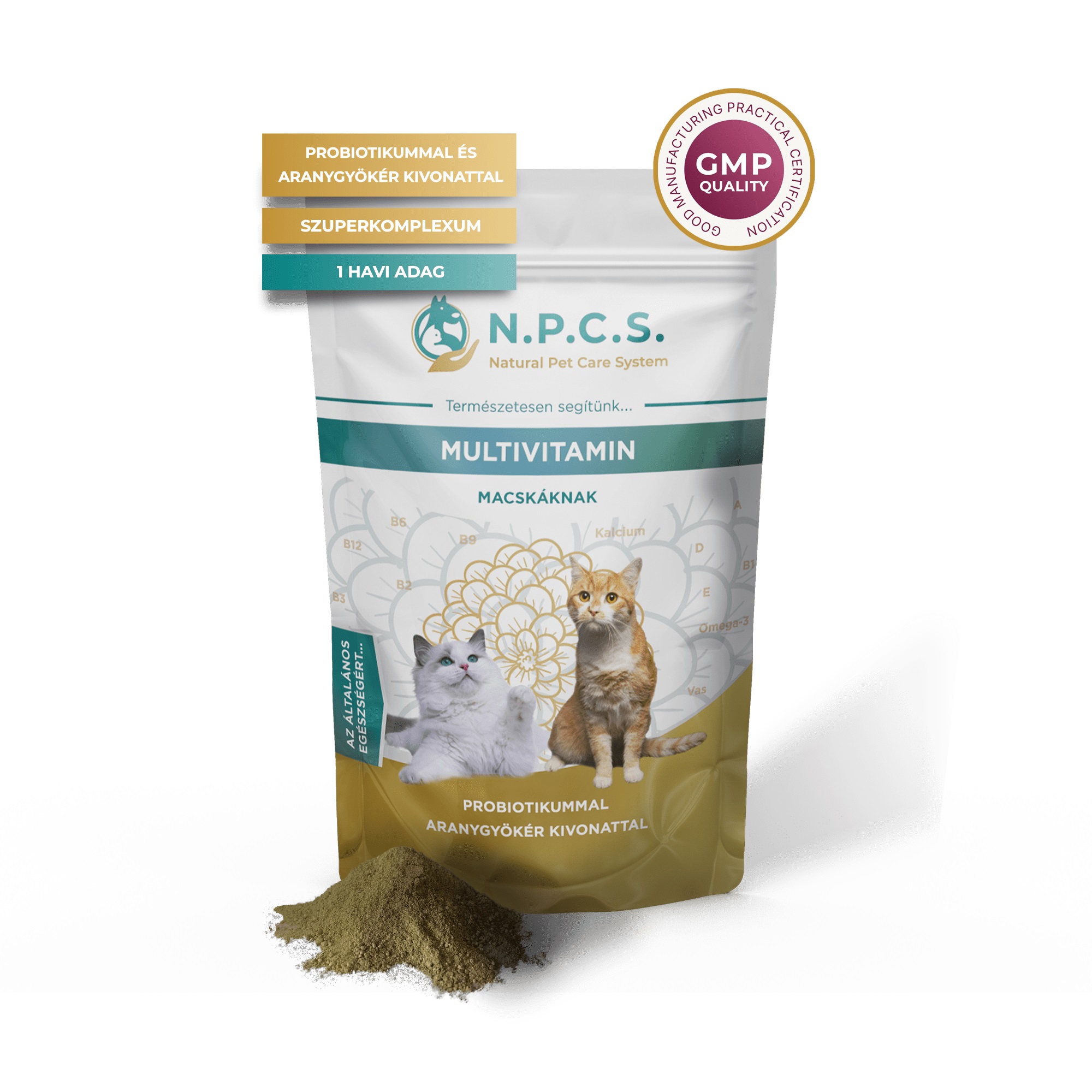 Natural Pet Care System MULTIVITAMIN für Katzen - Superkomplex mit Probiotika 45 g