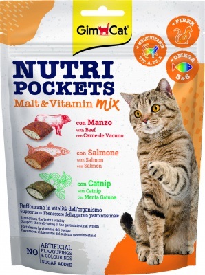 GimCat Nutri Pockets Slad & Vitamin Mix 150 g