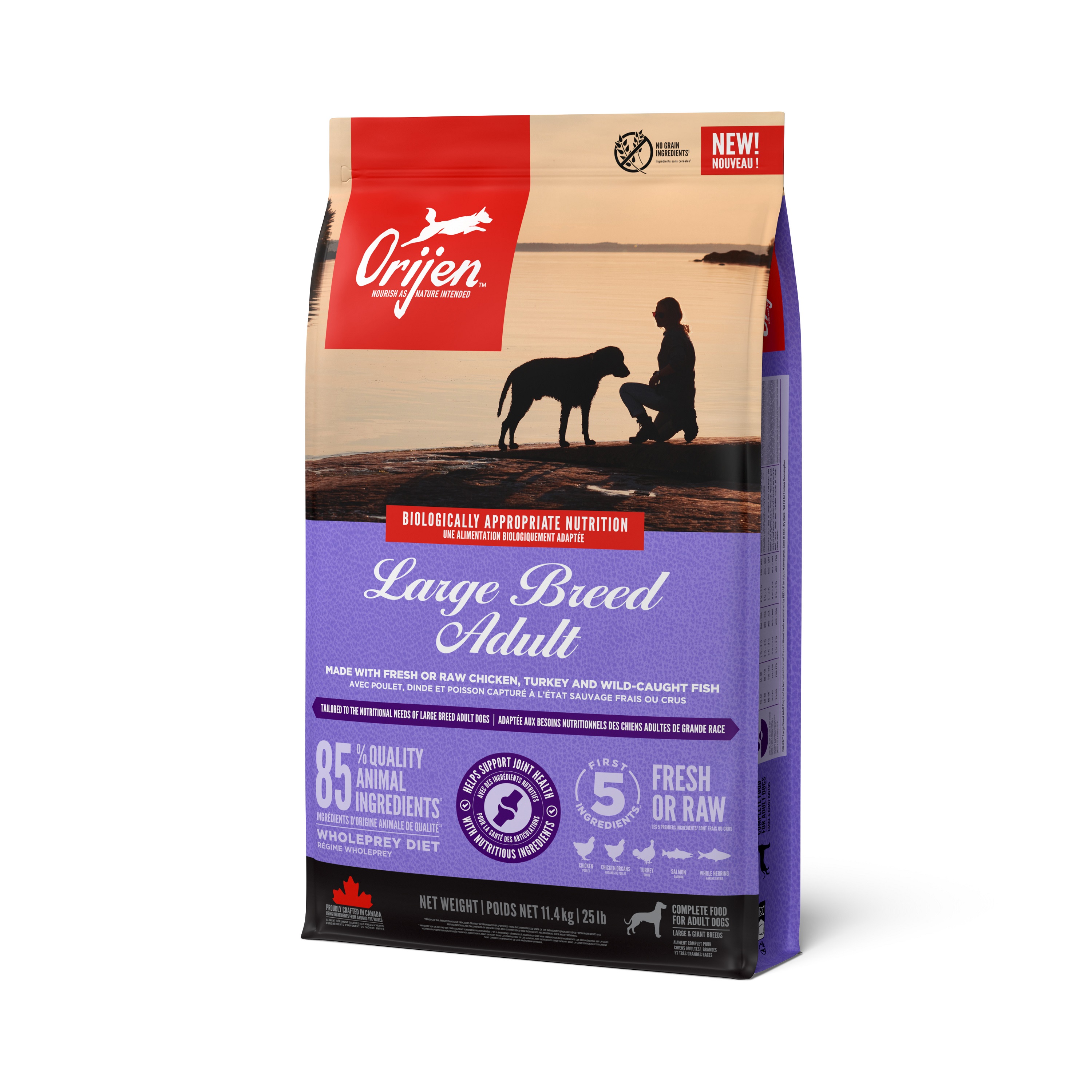 Orijen Large Breed Adult - suché krmivo pro psy 11,4 kg