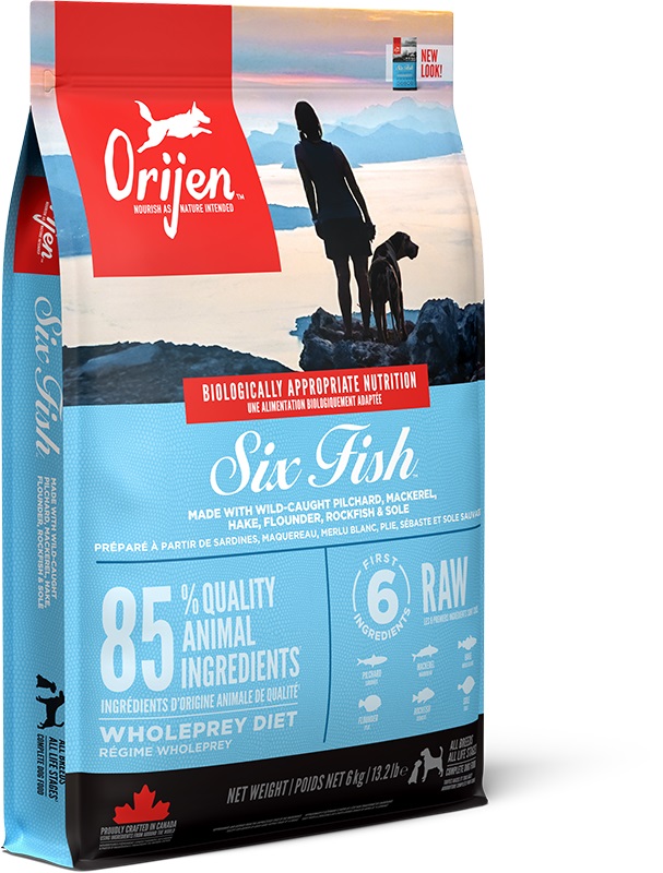 Orijen Six Fish - suché krmivo pro psy 11,4 kg