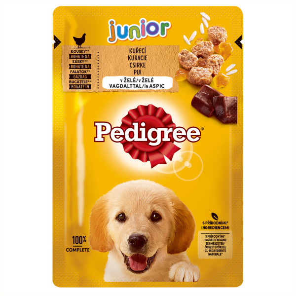 Pedigree Junior kapsičky s kuřecím masem a rýží 100 g