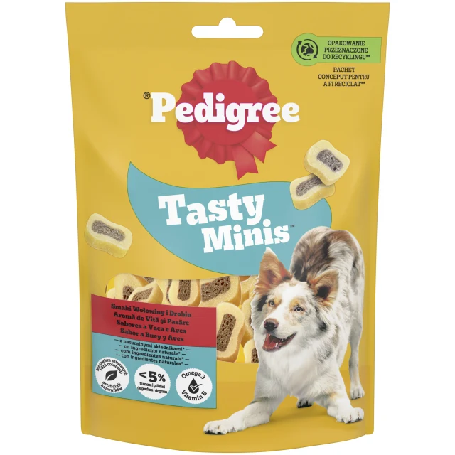 Pedigree Tasty Minis Chewy Slices Hundesnacks 155 g