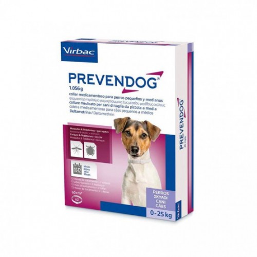 Ovratnica Prevendog za majhne in srednje velike pse 2 kosa
