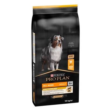 Purina Pro Plan All Sizes Adult Light/Sterilised - csirkés száraz kutyaeledel 14 kg