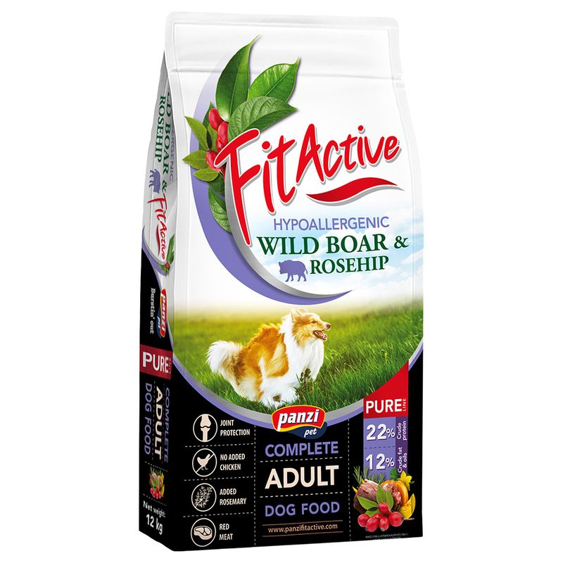 FitActive Pure Hypoallergenic Wildschwein & Hagebutte 12 kg